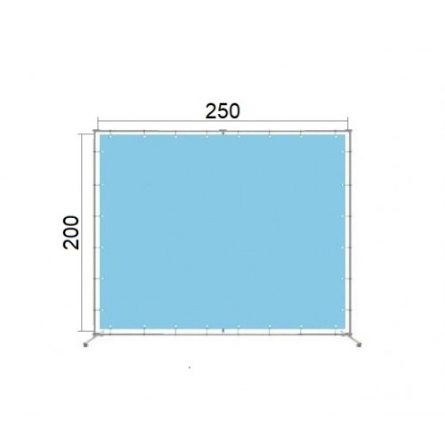 Конструкция каркас для баннера (пресс-волла, фотозоны) 250*200 см (2,5 на 2 м)