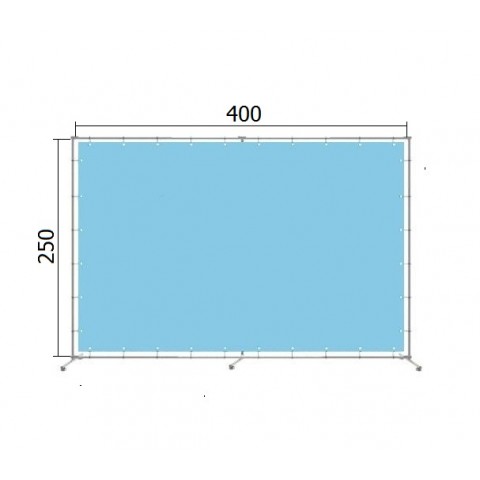 Конструкция каркас для баннера фотозоны 400*250 см (4*2,5 м) 