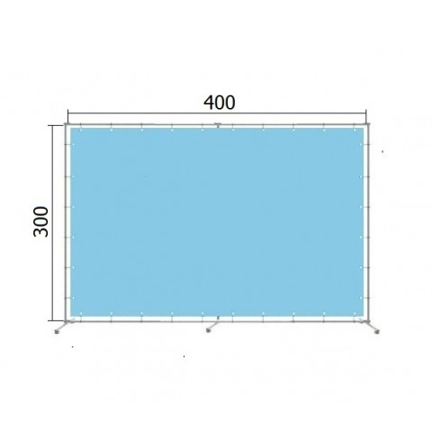 Конструкция каркас для баннера фотозоны 400*300 см (4*3м) 