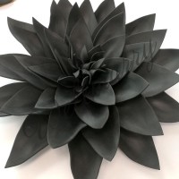 Цветок  из фоамирана "Хризантема черная" (цвет любой по договоренности)