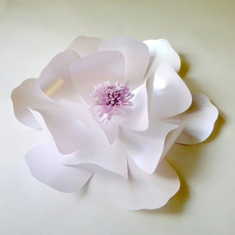Бумажный цветок для оформления "Сюзанна" (любой цвет, по договоренности)